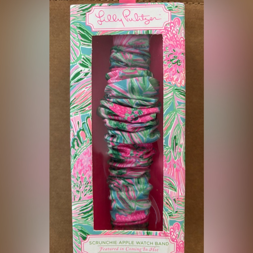 Lilly Pulitzer Vibrant Pink and Green Watch Band